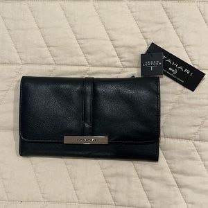 Tahari - Black Vegan Leather Wallet